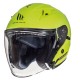Casca open face motociclete MT Avenue SV galben fluor lucios (ochelari soare integrati)