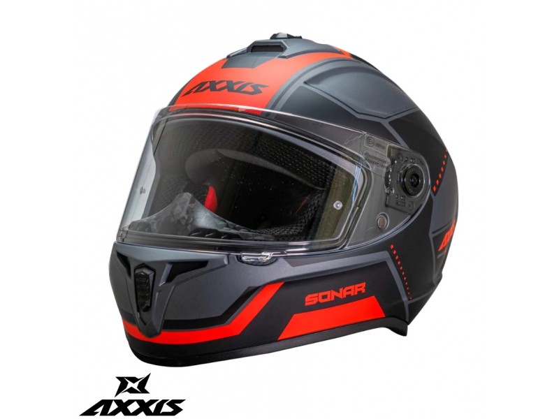 Casca integrala Axxis model Draken S Sonar B5 rosu mat Casca integrala Axxis model Draken S Sonar B5 rosu mat