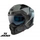 Casca Axxis model Hunter SV Toxic C2 gri mat mat (ochelari soare integrati) - masca (protectie) barbie si cozoroc detasabile Casca Axxis model Hunter SV Toxic C2 gri mat mat (ochelari soare integrati) - masca (protectie) barbie si cozoroc detasabile