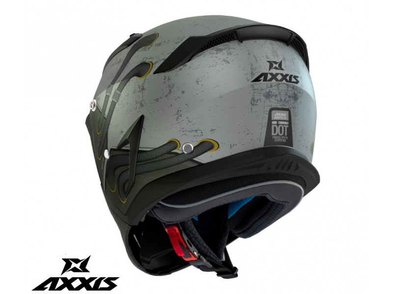 Casca Axxis model Hunter SV Toxic C2 gri mat mat (ochelari soare integrati) - masca (protectie) barbie si cozoroc detasabile Casca Axxis model Hunter SV Toxic C2 gri mat mat (ochelari soare integrati) - masca (protectie) barbie si cozoroc detasabile