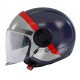 Casca MT Viale SV 68 Unit D7 albastru mat (ochelari soare integrati) (open face)