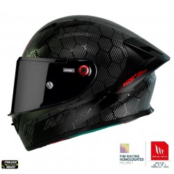 Casca integrala MT KRE+ Carbon negru A11 negru lucios - 100% carbon