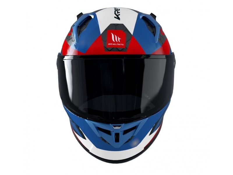 Casca integrala MT KRE+ Carbon Projectile D7 albastru lucios - 100% carbon