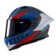 Casca integrala MT KRE+ Carbon Projectile D7 albastru lucios - 100% carbon