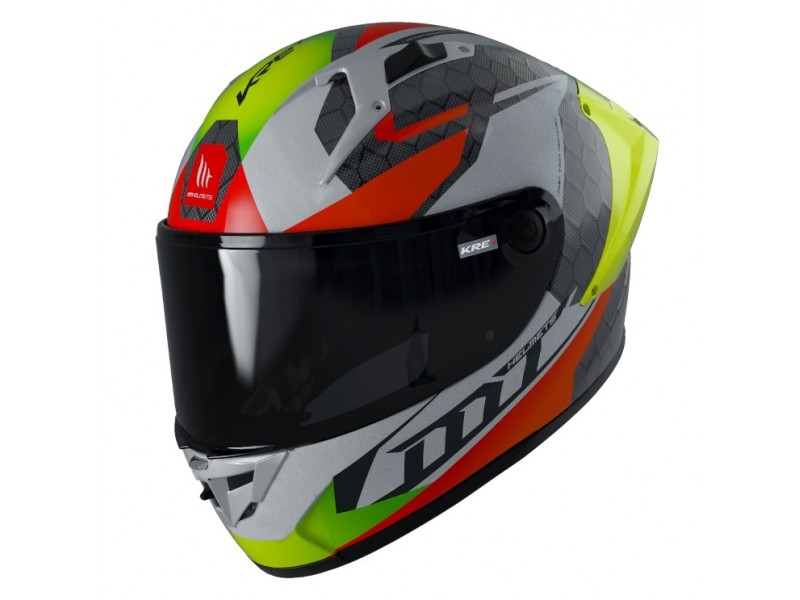 Casca integrala MT KRE+ Carbon Projectile D2 gri lucios - 100% carbon