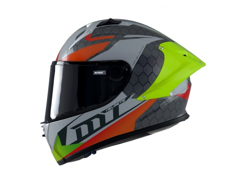 Casca integrala MT KRE+ Carbon Projectile D2 gri lucios - 100% carbon