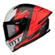 Casca integrala MT KRE+ Carbon Brush A5 rosu lucios - 100% carbon