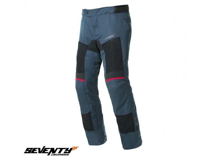 Pantaloni moto Touring unisex Seventy vara model SD-PT22 culoare: albastru Pantaloni moto Touring unisex Seventy vara model SD-PT22 culoare: albastru