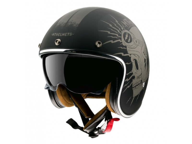 Casca open face motociclete MT Le Mans 2 SV Diler A2 gri mat (ochelari soare integrati)