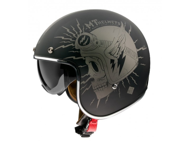 Casca open face motociclete MT Le Mans 2 SV Diler A2 gri mat (ochelari soare integrati)