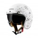Casca open face MT Le Mans 2 SV Extreme A0 alb lucios (ochelari soare integrati)
