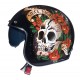Casca open face motociclete MT Le Mans 2 SV Skull & Rose A1 negru/rosu lucios (ochelari soare integrati) Casca open face motociclete MT Le Mans 2 SV Skull & Rose A1 negru/rosu lucios (ochelari soare integrati)