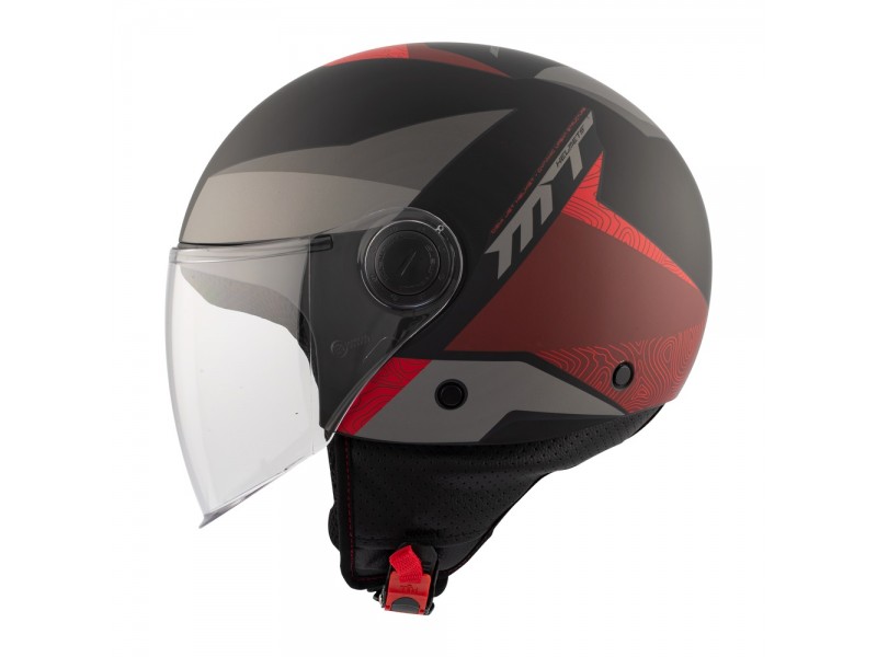 Casca MT Street Poke B5 rosu mat (open face) Casca MT Street Poke B5 rosu mat (open face)