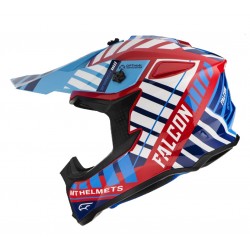 Casca off road MT Falcon Energy B5 rosu lucios Casca off road MT Falcon Energy B5 rosu lucios