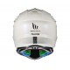 Casca off road MT Falcon solid A0 alb lucios