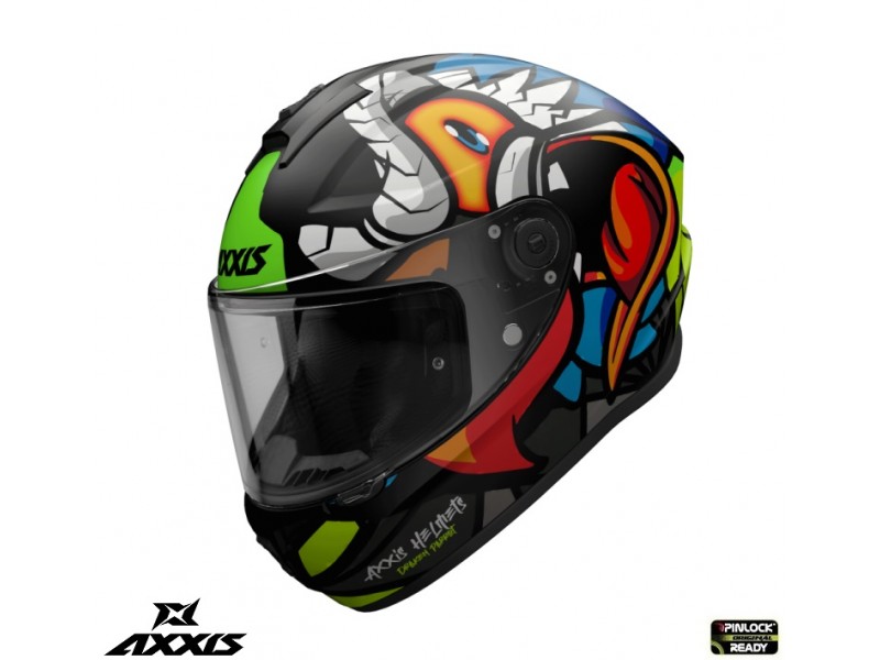 Casca integrala Axxis model Draken S Parrot A1 negru mat