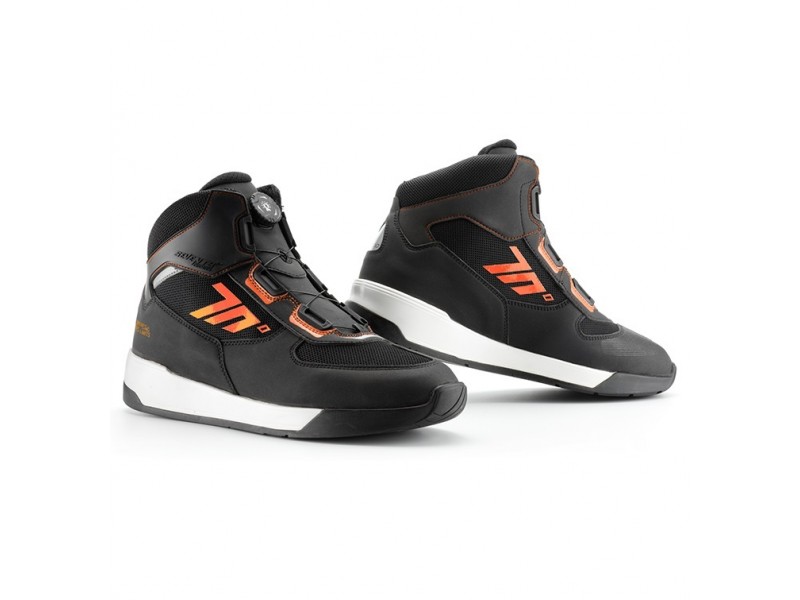 Ghete moto Urban Unisex Seventy model SD-BC10 culoare: negru/portocaliu Ghete moto Urban Unisex Seventy model SD-BC10 culoare: negru/portocaliu