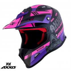 Casca off road Axxis model MX-Kids Wolverine B8 roz mat - de copii