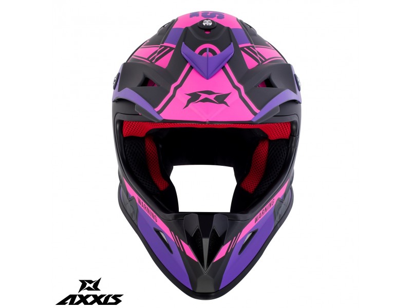 Casca off road Axxis model MX-Kids Wolverine B8 roz mat - de copii Casca off road Axxis model MX-Kids Wolverine B8 roz mat - de copii