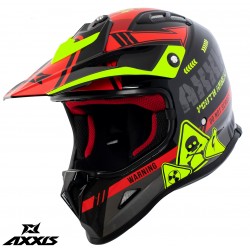 Casca off road Axxis model MX-Kids Wolverine B5 rosu lucios - de copii