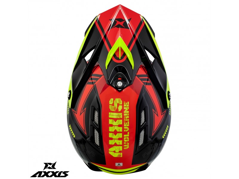 Casca off road Axxis model MX-Kids Wolverine B5 rosu lucios - de copii Casca off road Axxis model MX-Kids Wolverine B5 rosu lucios - de copii