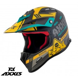 Casca off road Axxis model MX-Kids Wolverine B3 galben mat - de copii