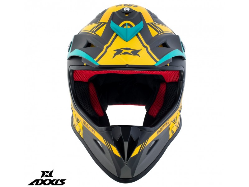 Casca off road Axxis model MX-Kids Wolverine B3 galben mat - de copii