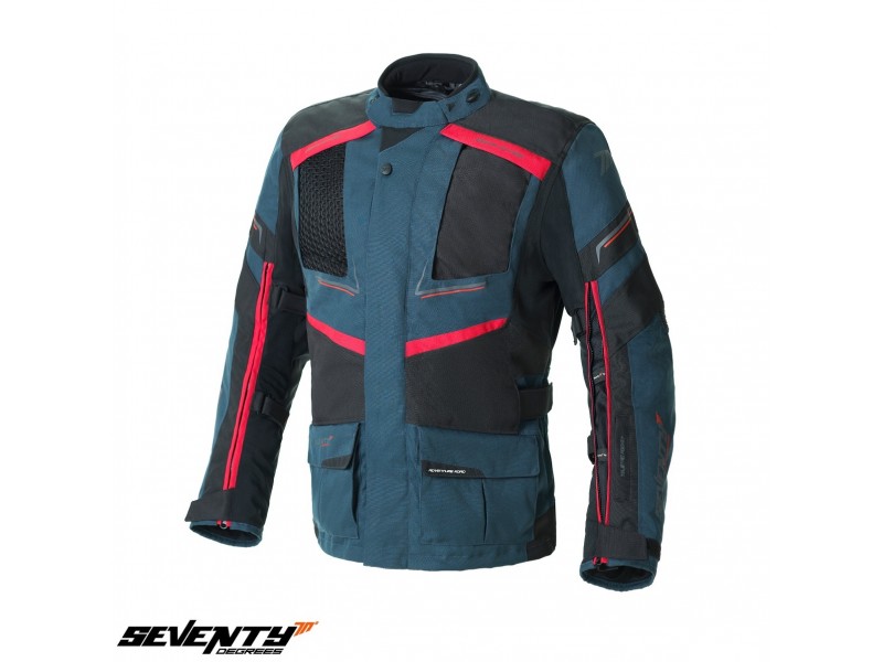Geaca (jacheta) barbati Urban/Touring Seventy iarna model SD-JT81 Navy culoare: albastru/negru/rosu Geaca (jacheta) barbati Urban/Touring Seventy iarna model SD-JT81 Navy culoare: albastru/negru/rosu