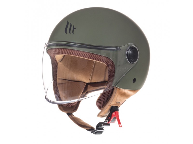 Casca MT Street A6 verde mat (open face) Casca MT Street A6 verde mat (open face)