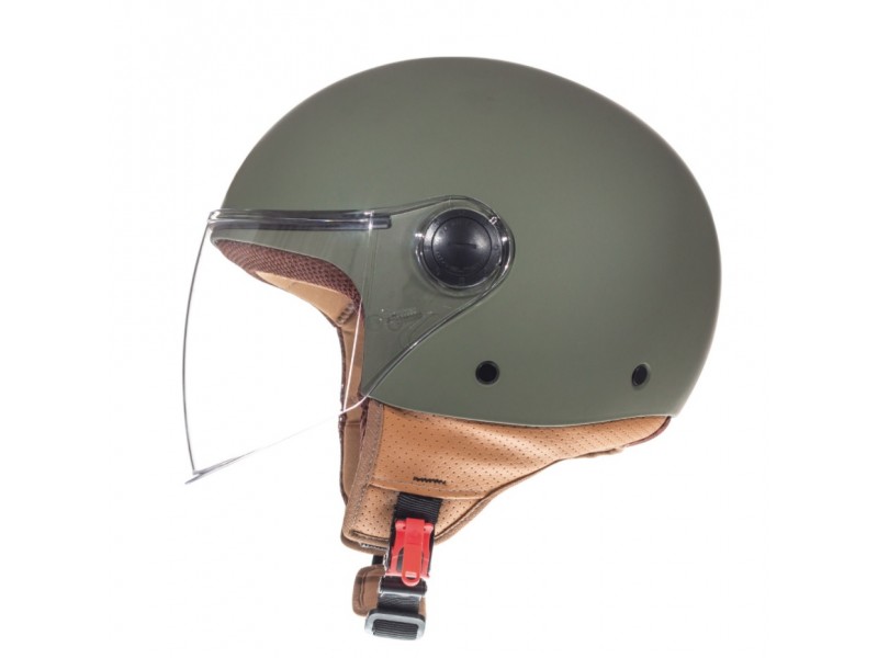 Casca MT Street A6 verde mat (open face) Casca MT Street A6 verde mat (open face)