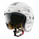 Casca open face MT Le Mans 2 SV Diler B0 alb lucios (ochelari soare integrati)