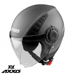 Casca Axxis model Metro A2 titanium mat (open face) Casca Axxis model Metro A2 titanium mat (open face)