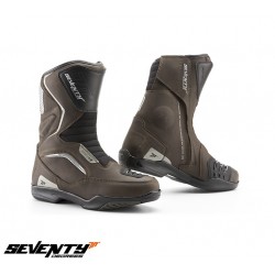 Ghete (cizme) moto Touring Unisex Seventy model SD-BT3 (varianta scurta a ghetelor SD-BT2) culoare: maro Ghete (cizme) moto Touring Unisex Seventy model SD-BT3 (varianta scurta a ghetelor SD-BT2) culoare: maro