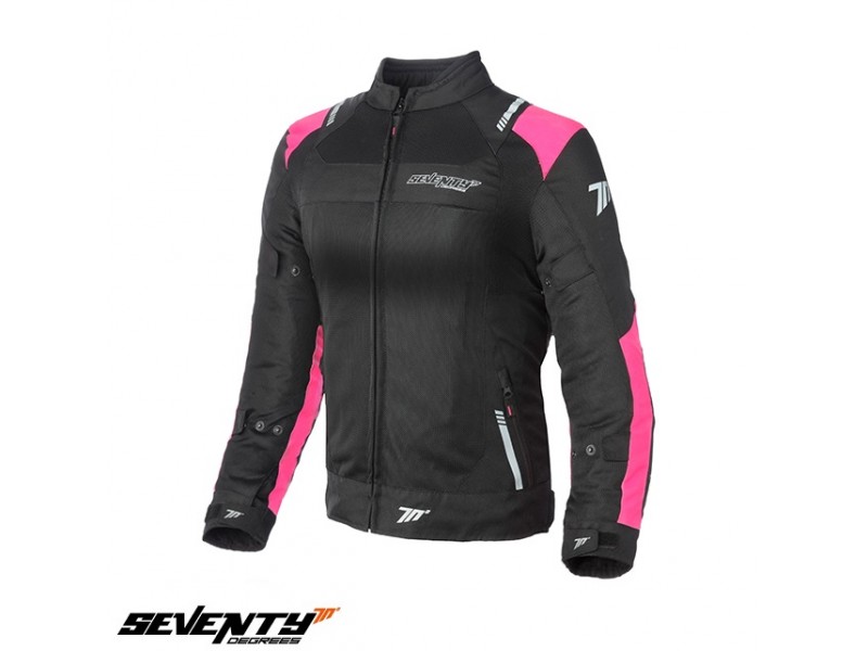 Geaca (jacheta) femei Racing vara Seventy model SD-JR54 culoare: negru/roz Geaca (jacheta) femei Racing vara Seventy model SD-JR54 culoare: negru/roz