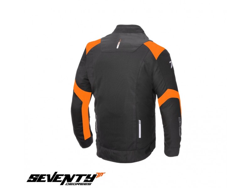 Geaca (jacheta) barbati Racing vara Seventy model SD-JR52 culoare: negru/portocaliu Geaca (jacheta) barbati Racing vara Seventy model SD-JR52 culoare: negru/portocaliu