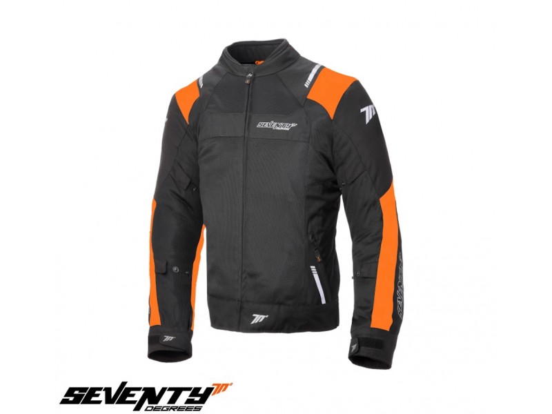 Geaca (jacheta) barbati Racing vara Seventy model SD-JR52 culoare: negru/portocaliu Geaca (jacheta) barbati Racing vara Seventy model SD-JR52 culoare: negru/portocaliu