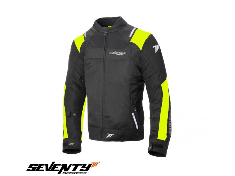 Geaca (jacheta) barbati Racing vara Seventy model SD-JR52 culoare: negru/galben fluor Geaca (jacheta) barbati Racing vara Seventy model SD-JR52 culoare: negru/galben fluor