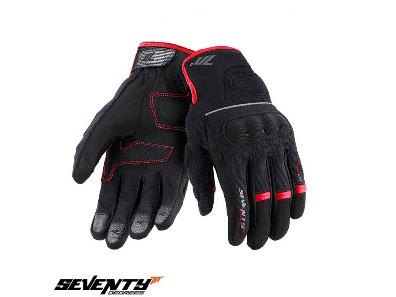 Manusi barbati Urban vara Seventy model SD-C54 negru/rosu - degete tactile Manusi barbati Urban vara Seventy model SD-C54 negru/rosu - degete tactile