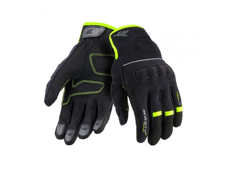 Manusi barbati Urban vara Seventy model SD-C54 negru/galben - degete tactile