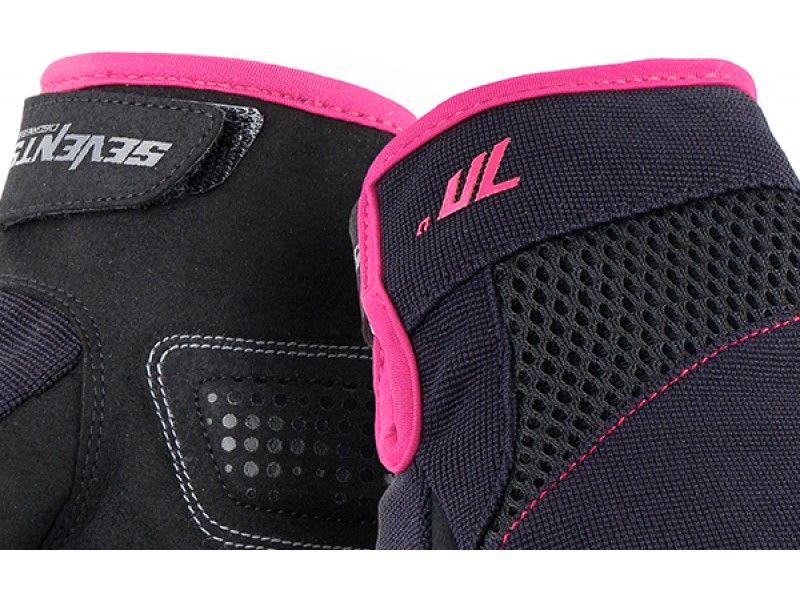 Manusi femei Urban vara Seventy model SD-C50 negru/roz - degete tactile Manusi femei Urban vara Seventy model SD-C50 negru/roz - degete tactile