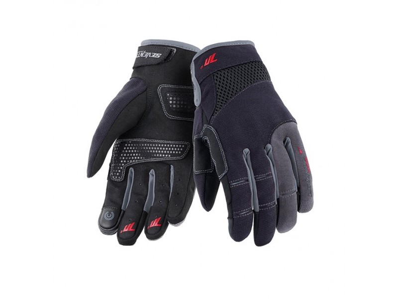 Manusi femei Urban vara Seventy model SD-C50 negru/gri - degete tactile