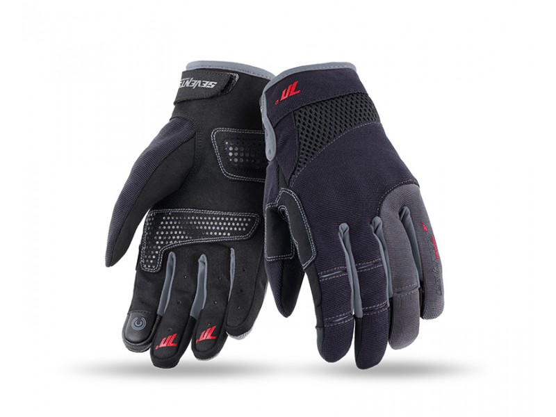 Manusi barbati Urban vara Seventy model SD-C48 negru/gri - degete tactile