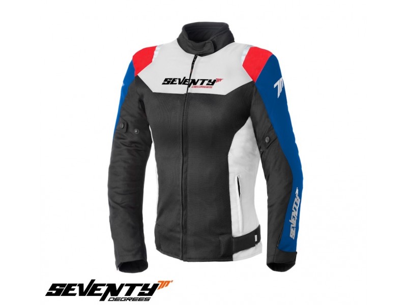 Geaca (jacheta) femei Racing vara Seventy model SD-JR50 culoare: negru/rosu/albastru Geaca (jacheta) femei Racing vara Seventy model SD-JR50 culoare: negru/rosu/albastru