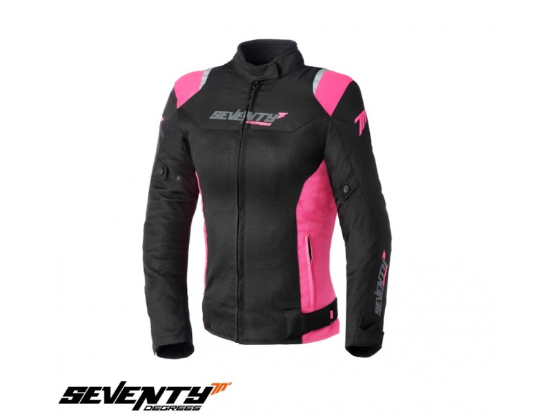 Geaca (jacheta) femei Racing vara Seventy model SD-JR50 culoare: negru/roz Geaca (jacheta) femei Racing vara Seventy model SD-JR50 culoare: negru/roz