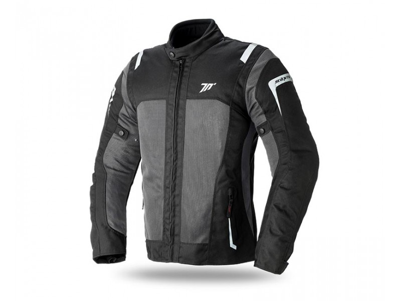 Geaca (jacheta) motociclete femei Touring Seventy vara model SD-JT46 culoare: negru/gri