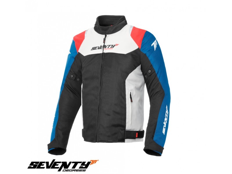 Geaca (jacheta) barbati Racing vara Seventy model SD-JR48 culoare: negru/rosu/albastru