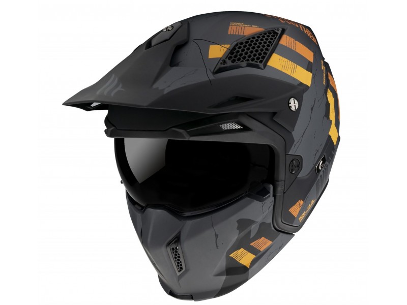 Casca MT Streetfighter SV Skull2020 A12 gri mat (ochelari soare integrati) - masca (protectie) barbie si cozoroc detasabile Casca MT Streetfighter SV Skull2020 A12 gri mat (ochelari soare integrati) - masca (protectie) barbie si cozoroc detasabile