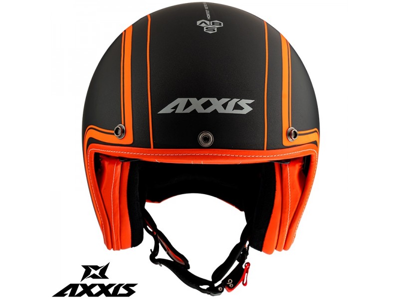 Casca Axxis model Hornet SV Royal A4 portocaliu fluor mat (ochelari soare integrati)