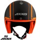 Casca Axxis model Hornet SV Royal A4 portocaliu fluor mat (ochelari soare integrati)