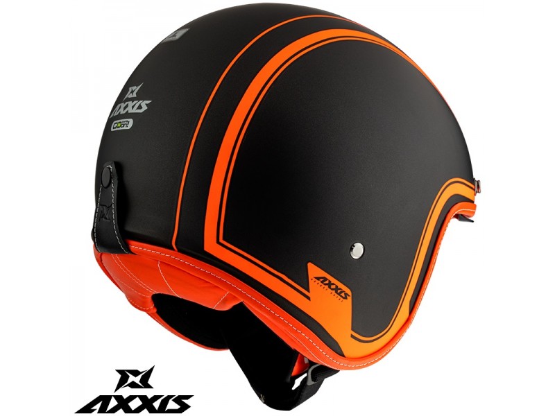 Casca Axxis model Hornet SV Royal A4 portocaliu fluor mat (ochelari soare integrati)